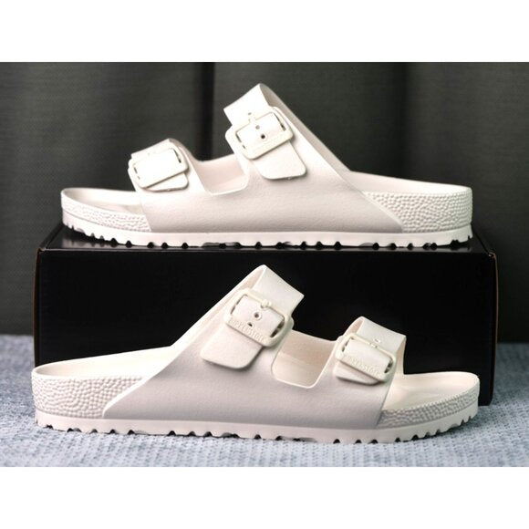 New! Size: 12 Men | Birkenstock Arizona EVA Slide Sandal | White Eggshell