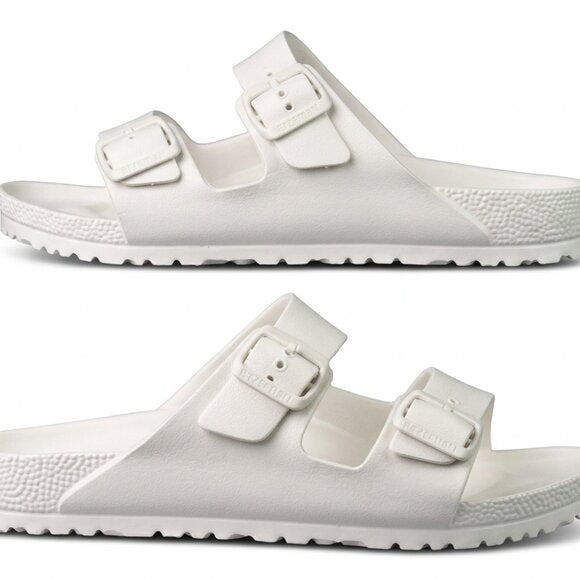 New! Size: 12 Men | Birkenstock Arizona EVA Slide Sandal | White Eggshell
