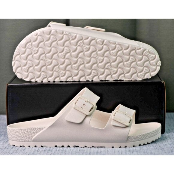 New! Size: 12 Men | Birkenstock Arizona EVA Slide Sandal | White Eggshell